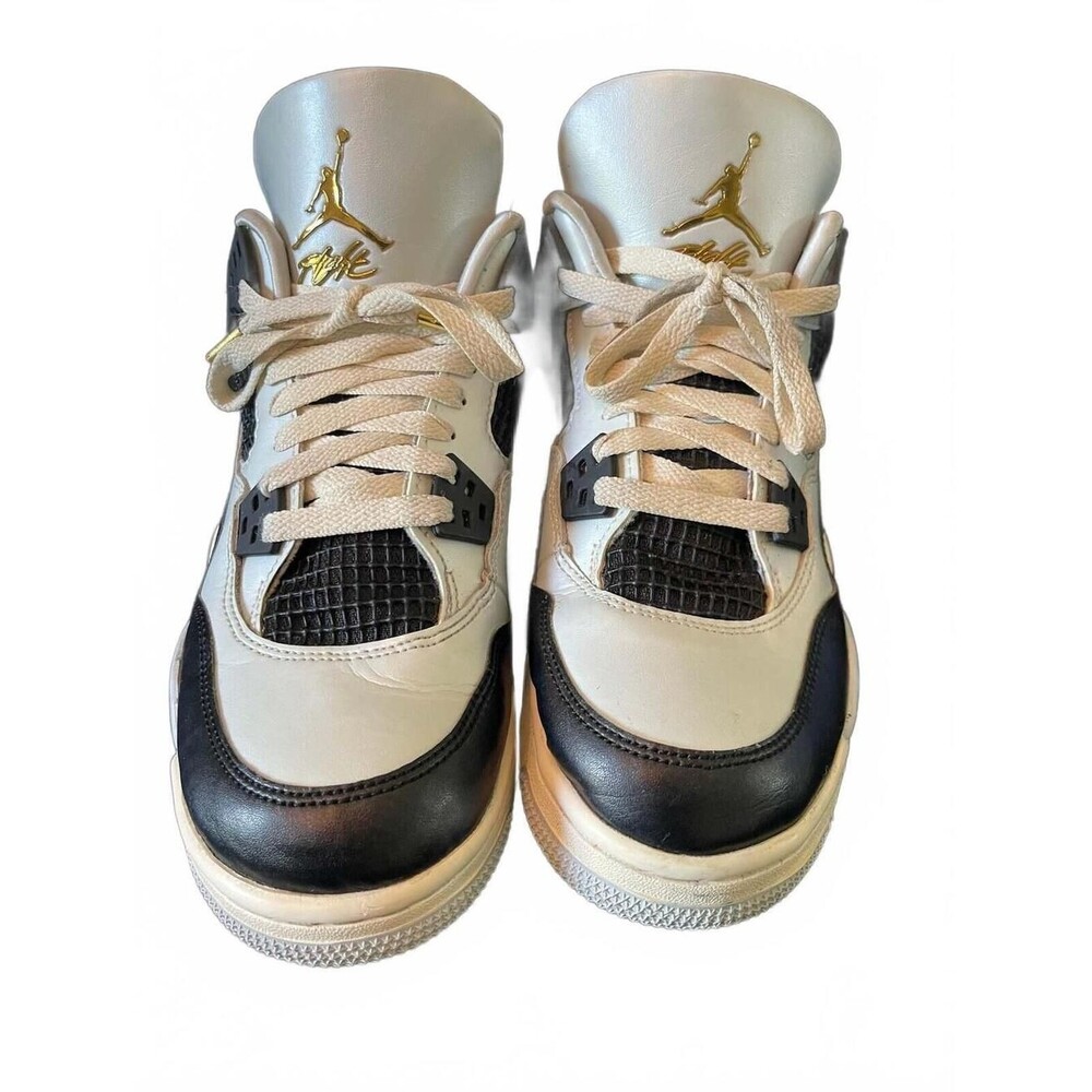 Preloved Jordan Retro Platinum Gold Sneakers – Youth Size 6Y
